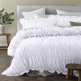 Vintage Design White Haven Cotton Quilt Cover Set