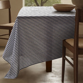 Vintage Design Riveria Stripe Linen &amp; Cotton Tablecloth