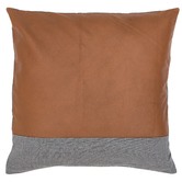 Amigos de Hoy Leather &amp; Linen Stripe Cushion