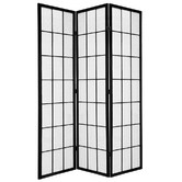 Storage Co 3 Panel Shoji Room Divider Screen