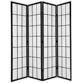 Storage Co 4 Panel Shoji Room Divider Screen