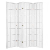 Storage Co 4 Panel Shoji Room Divider Screen