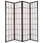 Storage Co 4 Panel Shoji Room Divider Screen