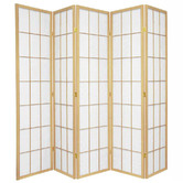 Storage Co 5 Panel Shoji Room Divider Screen