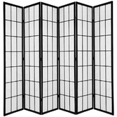 Storage Co 6 Panel Shoji Room Divider Screen