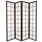 Storage Co 4 Panel Zen Room Divider Screen