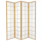 Storage Co 4 Panel Zen Room Divider Screen