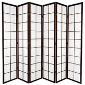 Storage Co 6 Panel Zen Room Divider Screen