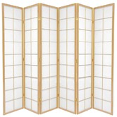 Storage Co 6 Panel Zen Room Divider Screen