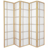 Storage Co 5 Panel Cross Room Divider Screen