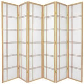 Storage Co 6 Panel Cross Room Divider Screen