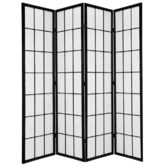 Storage Co 4 Panel Shoji Room Divider Screen