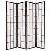 Storage Co 4 Panel Shoji Room Divider Screen
