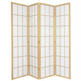 Storage Co 4 Panel Shoji Room Divider Screen