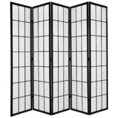 Storage Co 5 Panel Shoji Room Divider Screen