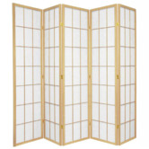 Storage Co 5 Panel Shoji Room Divider Screen