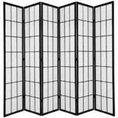 Storage Co 6 Panel Shoji Room Divider Screen