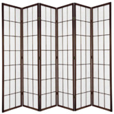 Storage Co 6 Panel Shoji Room Divider Screen