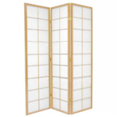 Storage Co 3 Panel Zen Room Divider Screen