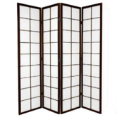 Storage Co 4 Panel Zen Room Divider Screen