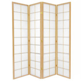 Storage Co 4 Panel Zen Room Divider Screen