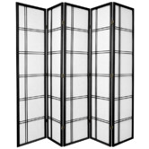 Storage Co 5 Panel Cross Room Divider Screen