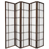 Storage Co 5 Panel Cross Room Divider Screen