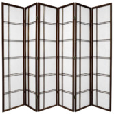 Storage Co 6 Panel Cross Room Divider Screen