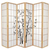 Storage Co 6 Panel Zen Garden Room Divider Screen