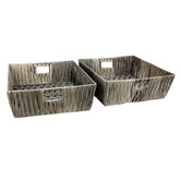 Storage Co Aspen Woven Rattan Storage Baskets