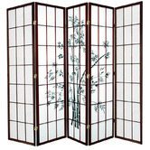 Storage Co Zen Garden 5 Panel Rice Paper Room Divider