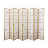 Storage Co Zen 8 Panel Rice Paper Room Divider