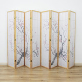 Storage Co Cherry Blossom 8 Panel Rice Paper Room Divider