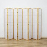 Storage Co Zen 8 Panel Rice Paper Room Divider