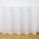 Storage Co Zen 8 Panel Rice Paper Room Divider