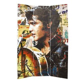 Storage Co 3 Panel Marilyn &amp; Elvis Canvas Room Divider