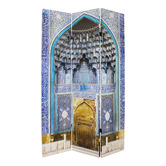 Storage Co 3 Panel Moroccan Doorway Canvas Room Divider