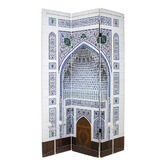 Storage Co 3 Panel Moroccan Doorway Canvas Room Divider