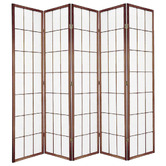 Storage Co 5 Panel Shoji Room Divider Screen