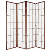 Storage Co 4 Panel Shoji Room Divider Screen