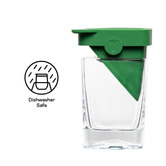 iWorldAustralia 2 Piece Corkcicle 470ml Tequila Triangle Glass &amp; Ice Mould Set