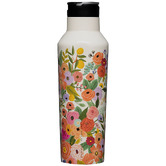 iWorldAustralia Corkcicle Cream Garden Party Sport Canteen 600ml Insulated Bottle