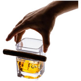 iWorldAustralia Corkcicle 270ml Whiskey Glass with Cigar Rest