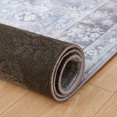 Kids Nation Furniture Grey Gaius Power-Loomed Rug