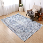 Kids Nation Furniture Grey Gaius Power-Loomed Rug
