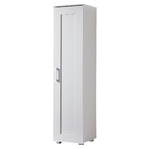 In Home Furniture Style White Montreal Single Door Tall Cupboard ...