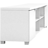 In Home Furniture Style White Gloss Kyana Double Door Entertainment Unit