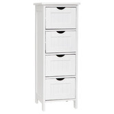 West Valley Interiors Odessa 4 Drawer Multi-Purpose Bathroom Cabinet ...