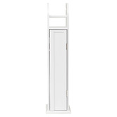 In Home Furniture Style White Odessa Bathroom Cabinet with Toilet Roll Holder