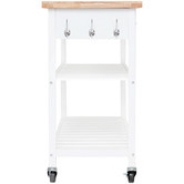 West Valley Interiors Kitchen Island Cart with Open Shelves